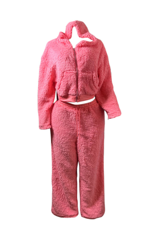 Fluffy Two Piece Set