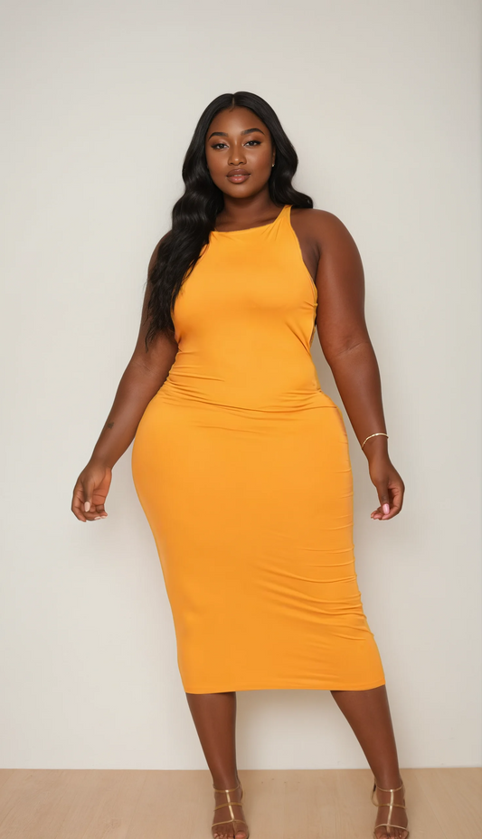 Carmen Maxi Dress- Tomato Cream